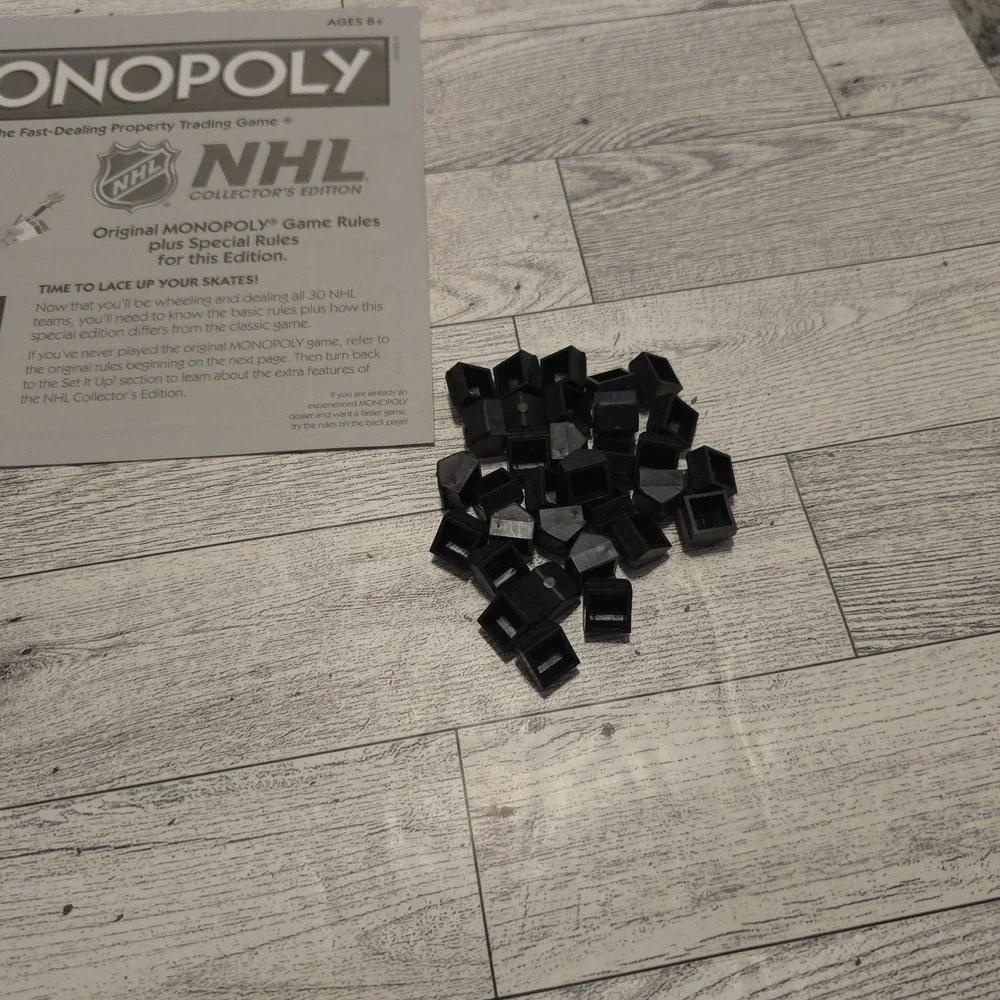 Monopoly NHL Replacement Pieces Money Title‎ Deeds Houses Hotels *NO TOKENS*
